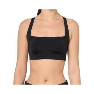 NWOT-HUGO-BLACK SEAMLESS SPORTS BRA-SIZE MEDIUM